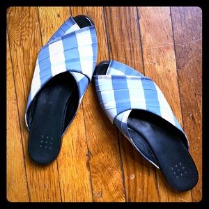 Trademarke gingham mules